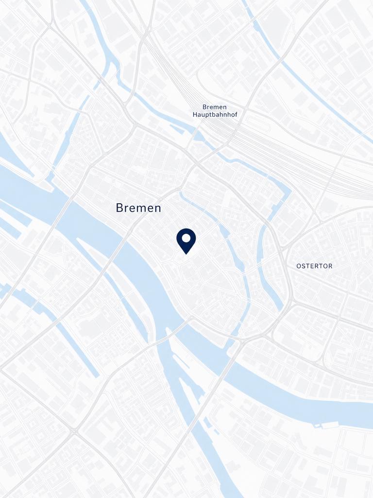 Map showing the Mission Prepared office in Bremen, Germany